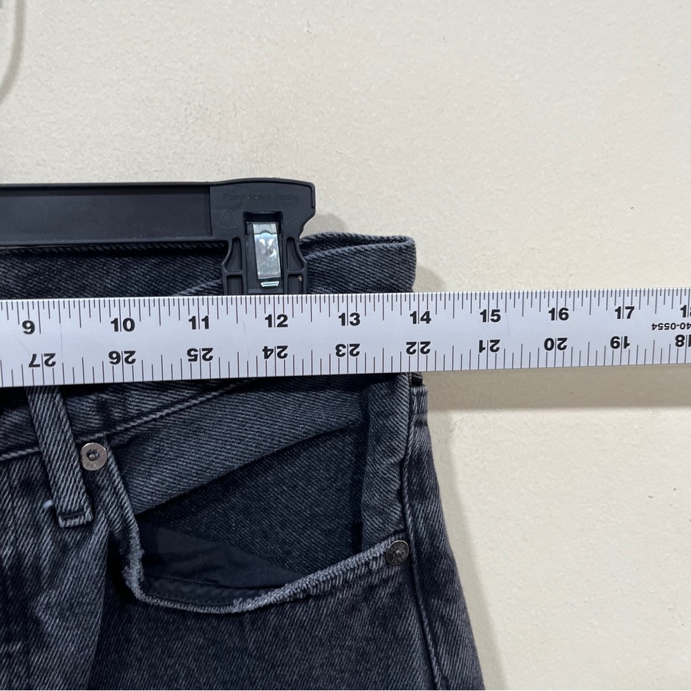 AGOLDE High Rise Straight Jeans in Distortion size 25 distressed grey jeans - Picture 3 of 8